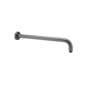 Lucid Gun Metal Round Wall Shower Arm 400
